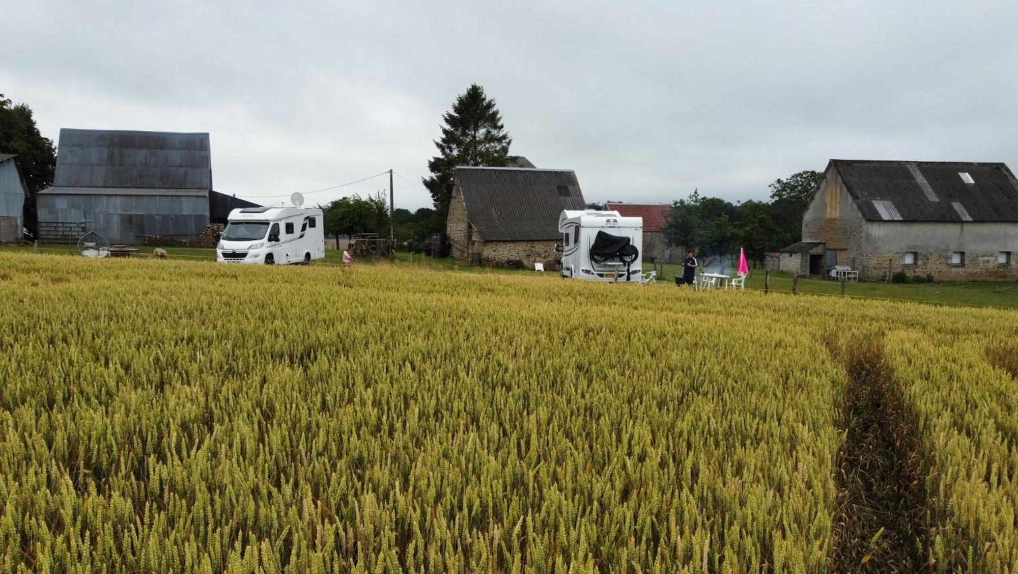 La Billardiere Camping A La Ferme Le Menil-Ciboult Exterior photo